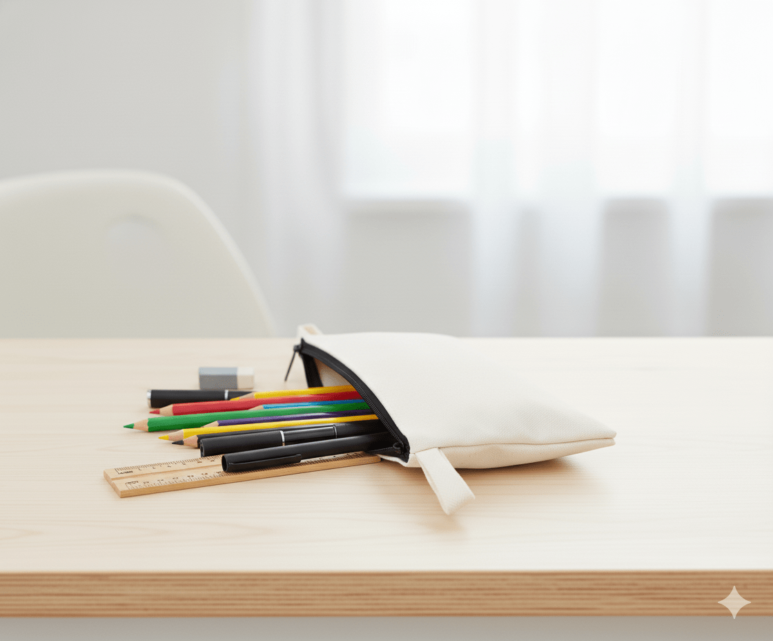 Gabardin Clutch Kalemlik Çanta 10x20 cm - bez çanta - Dçanta