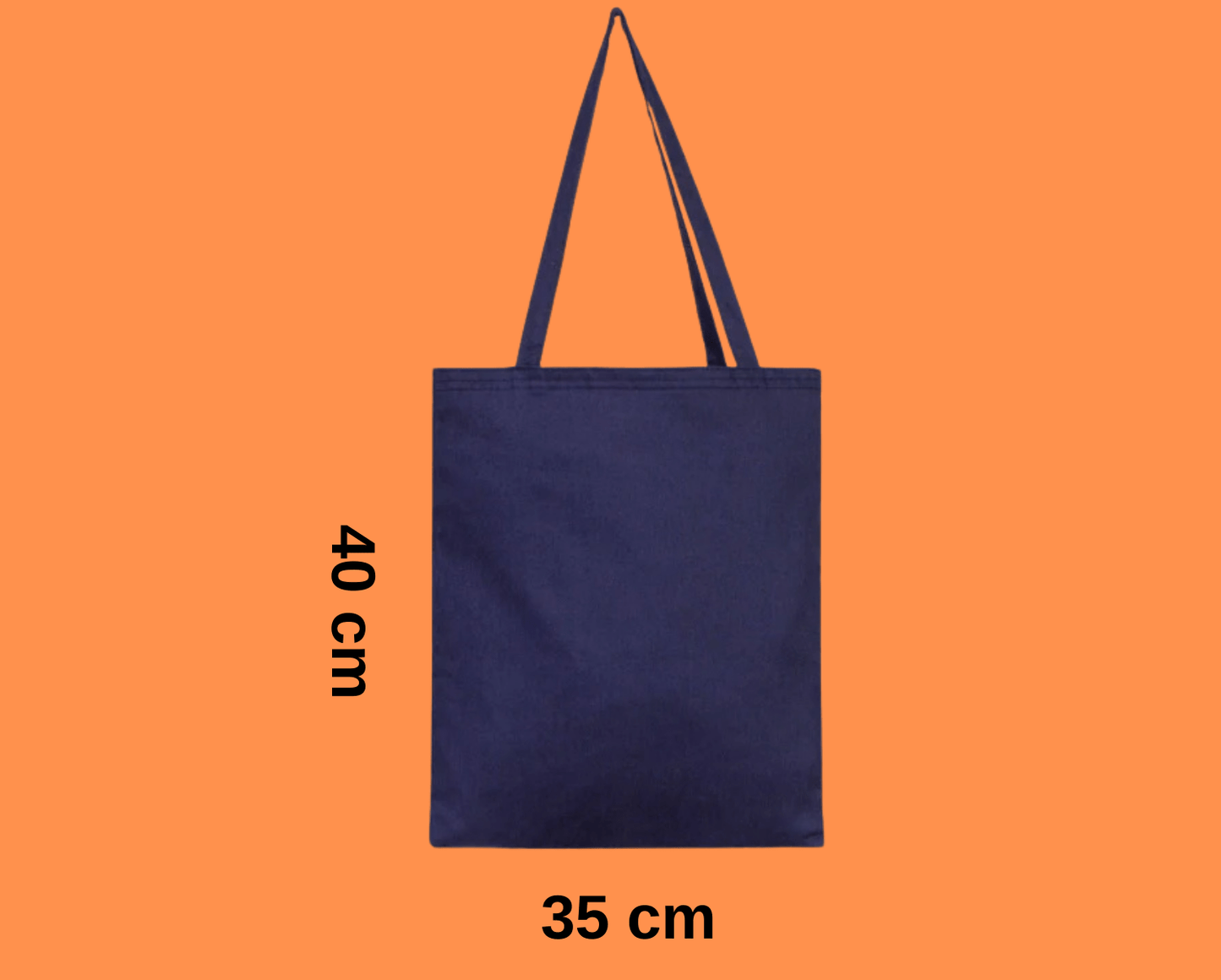 Lacivert Gabardin Bez Çanta 35x40 cm - bez çanta - Dçanta