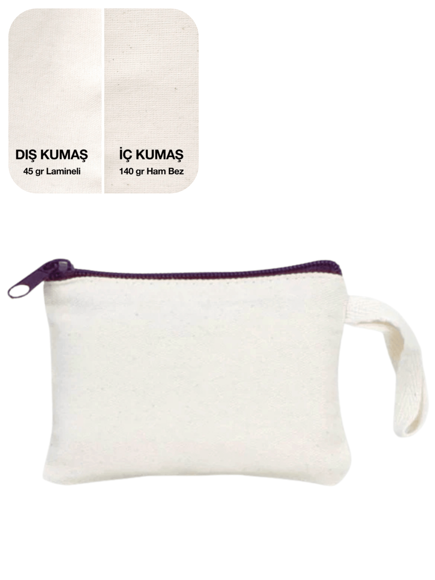 Lamineli Sublimasyon Bez Makyaj & Kalemlik Çanta | 13 x 20 cm - bez çanta - Dçanta