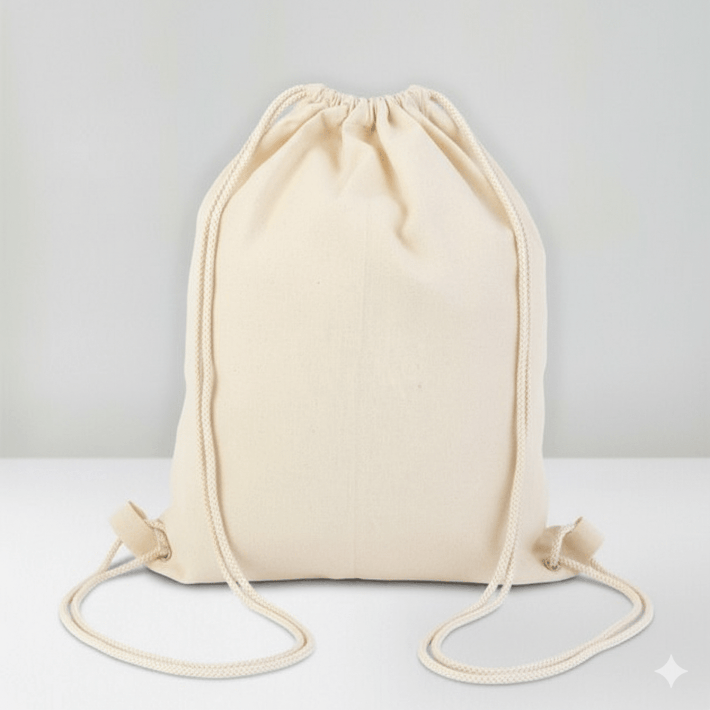 Büzgülü Bez Sırt Çantası 35x40 cm - bez çanta - Dçanta