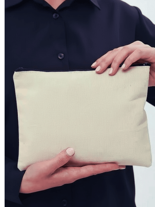 Gabardin Clutch Çanta 13x20 cm - bez çanta - Dçanta