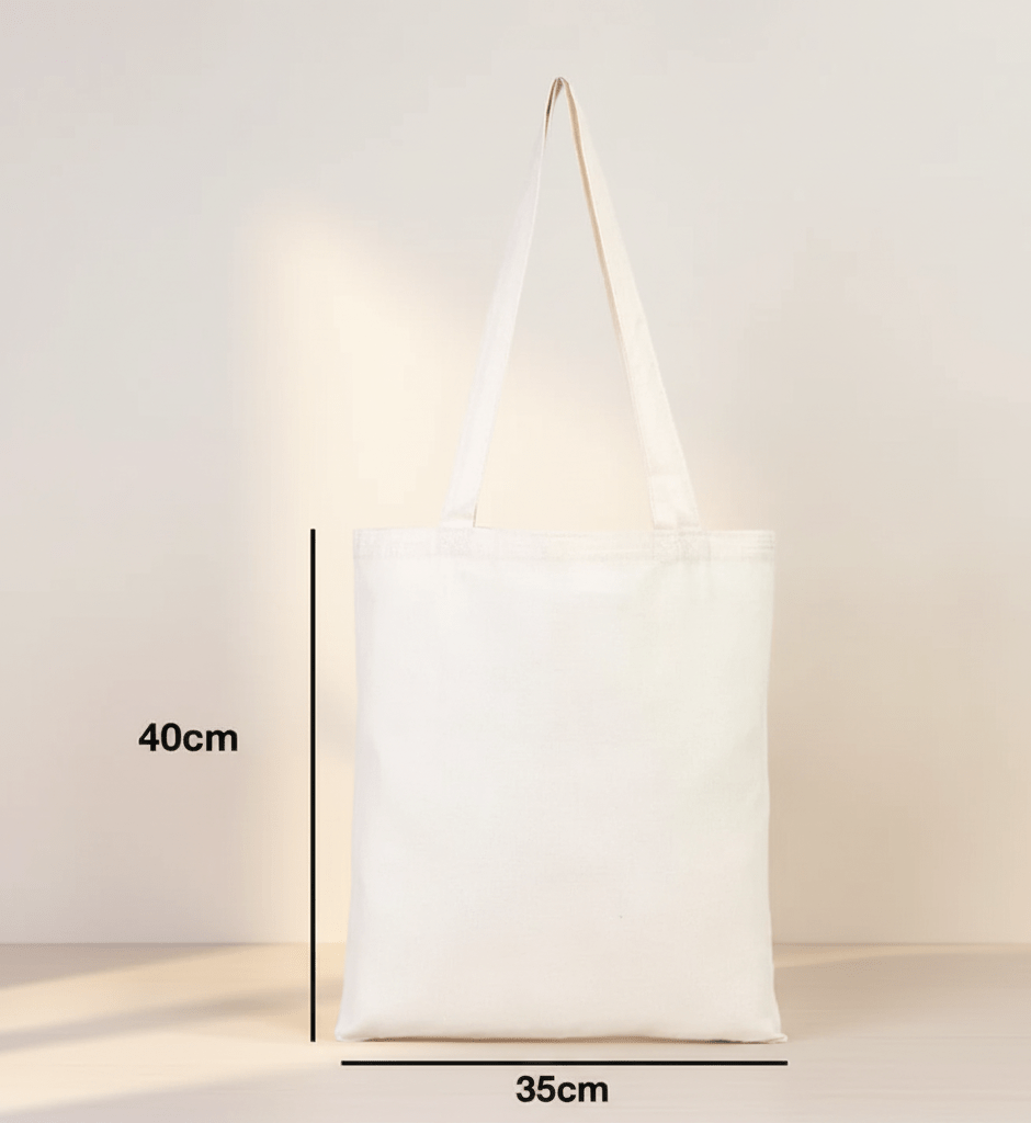 Gabardin Kalın Bez Çanta 35x40 cm - bez çanta - Dçanta