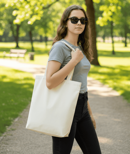 Körüklü Gabardin Çanta 35x40x10 cm - bez çanta - Dçanta