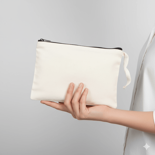 Lamineli Sublimasyon Bez Makyaj & Kalemlik Çanta | 10 x 20 cm - bez çanta - Dçanta