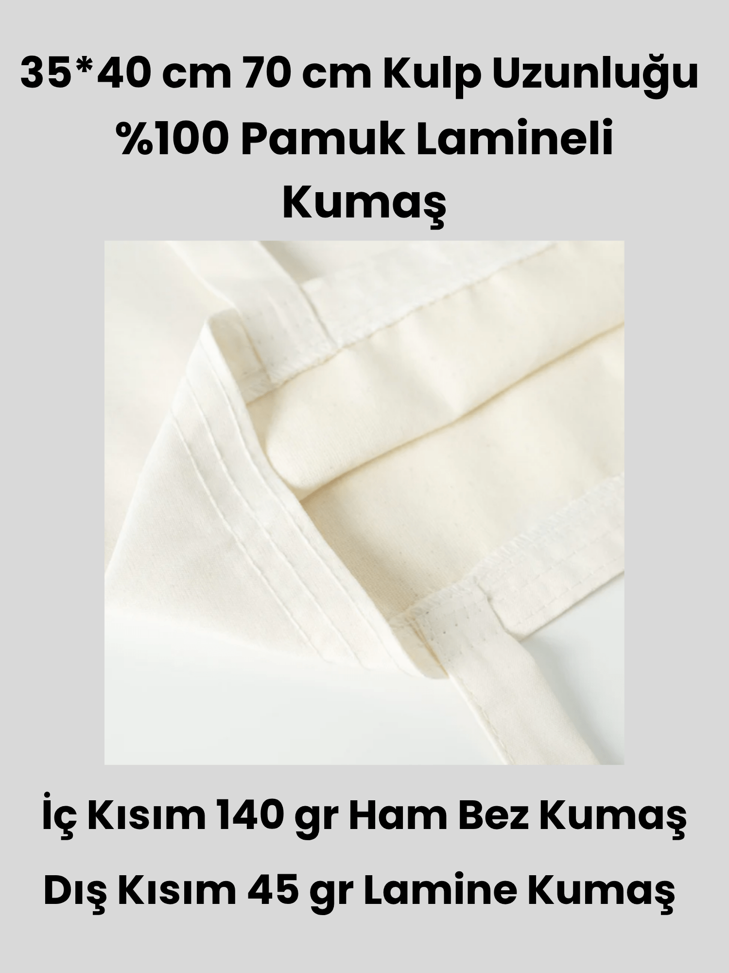 Lamineli Sublimasyon Ham Bez Çanta | 35 × 40 cm - bez çanta - Dçanta